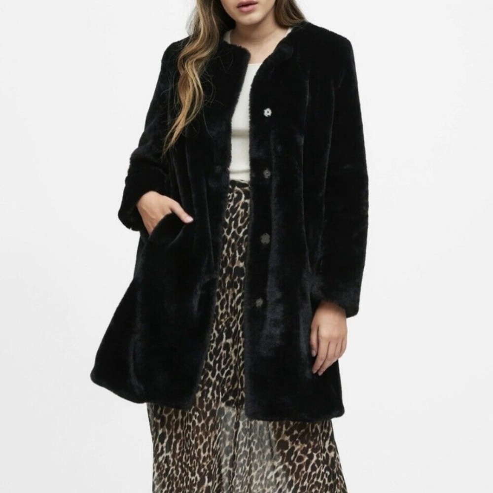 Banana republic fur coat